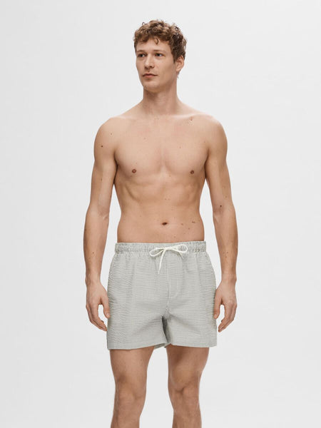 Cooper Striped Swim Short Green