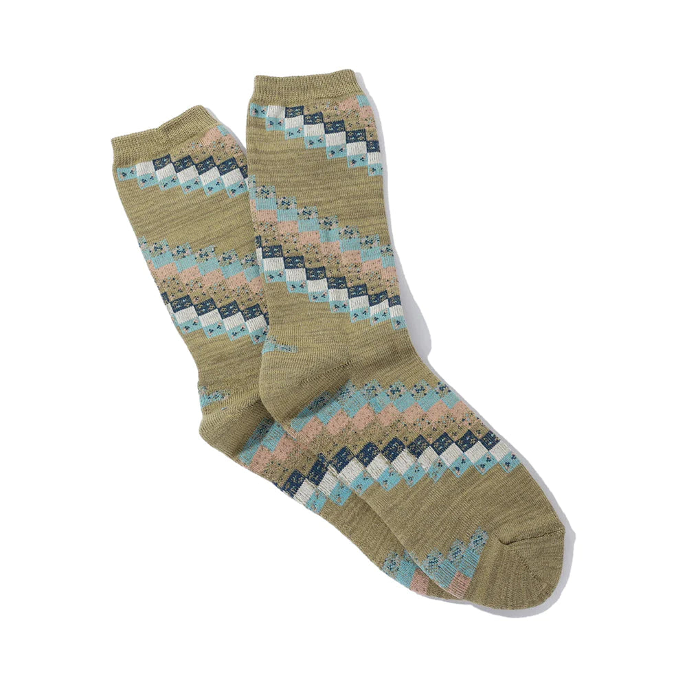 OC Quilted Pattern Crew Khaki