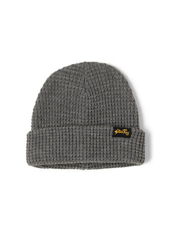 Waffle Knit Beanie Charcoal