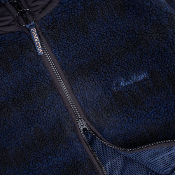 Jacquard Sherpa Fleece Skywalkers Navy