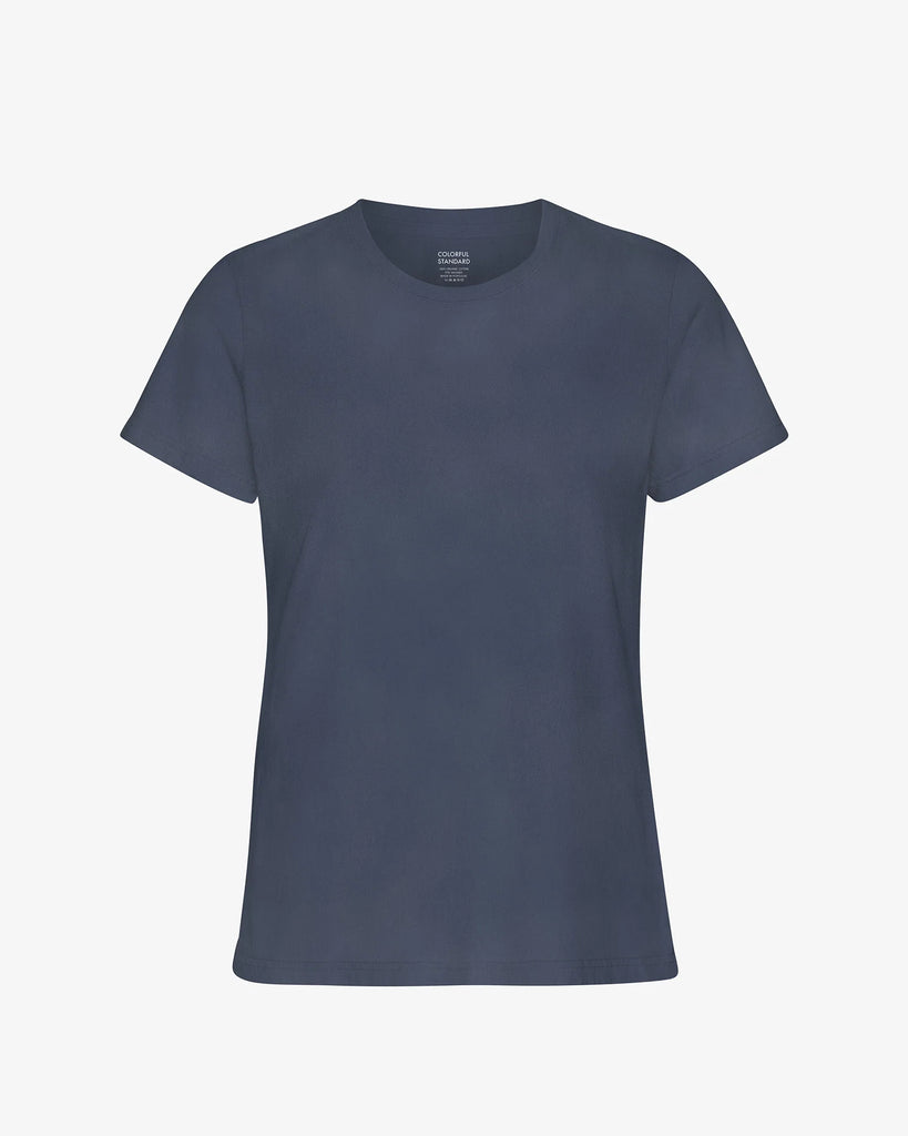 Light Organic tee Neptune Blue