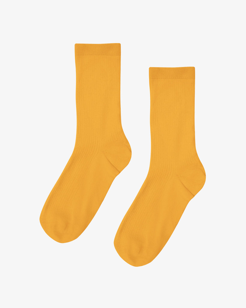 Organic Sock Burned Yellow