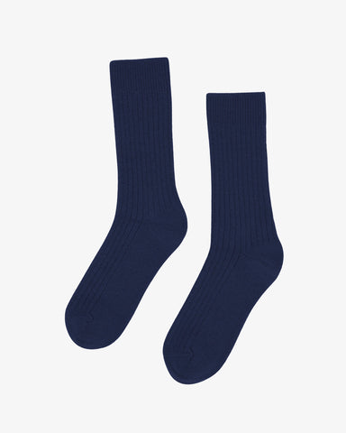 Organic Sock Marine Blue
