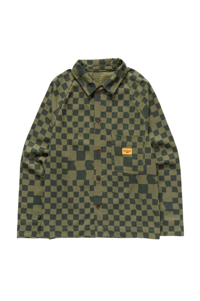 Drill Printed Front Of House Olive Checker