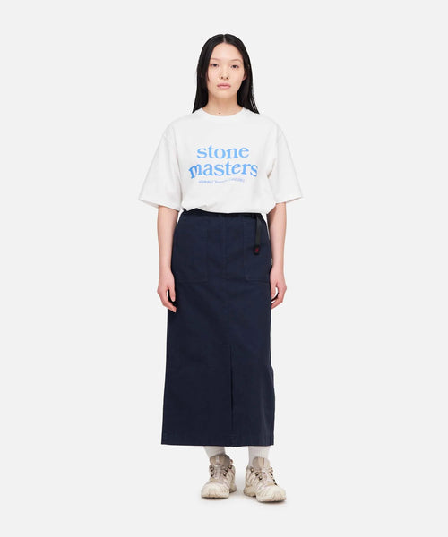 Long Baker Skirt Double Navy