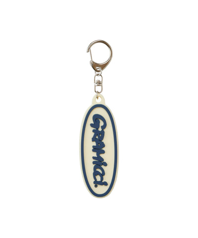 Oval Key Ring Off White