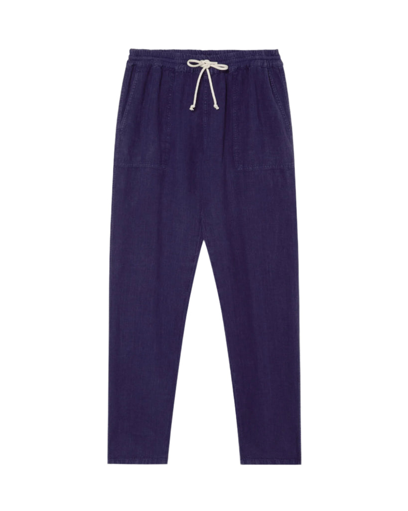 Lemos Beach Trousers Navy Linen