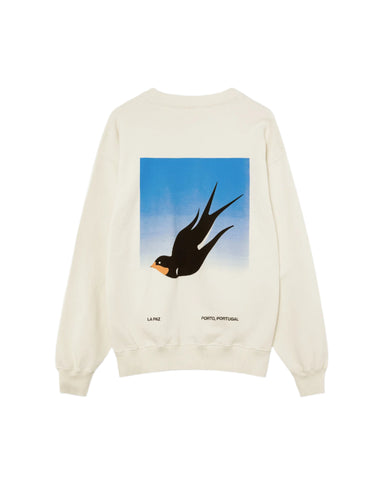 Xavier Classic Print Sweatshirt Swallow Postcard