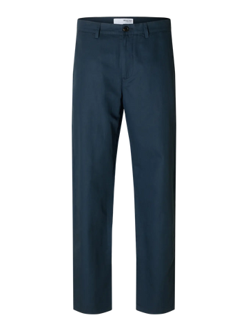 Miles Linen Pant Blue