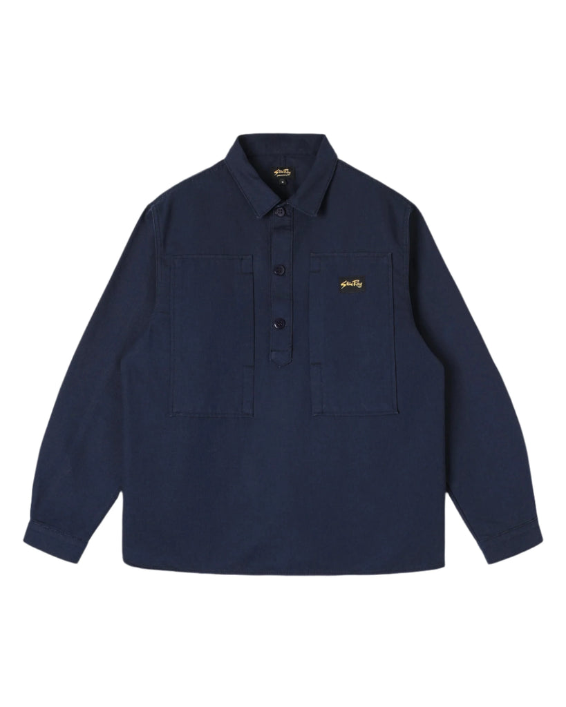 Painters Pop Over Shirt Navy Bedford