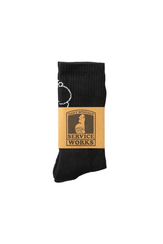 Salt & Pepper Socks Black