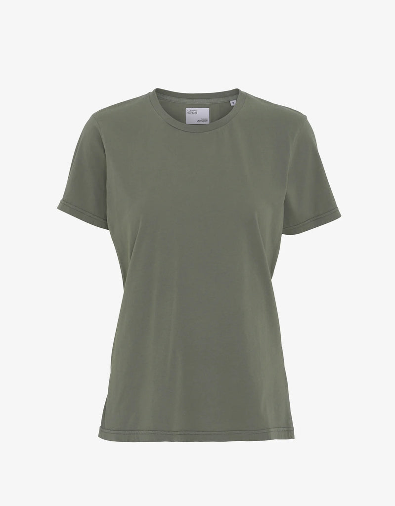 Light Organic tee Dusty Olive
