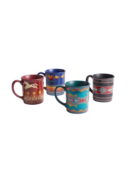 12 OZ Coffee Mug Set Of 4 The College Fund