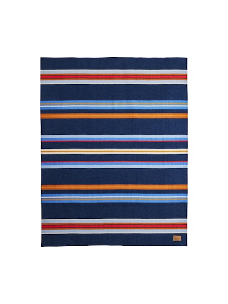 Bridger Stripe Throw Navy