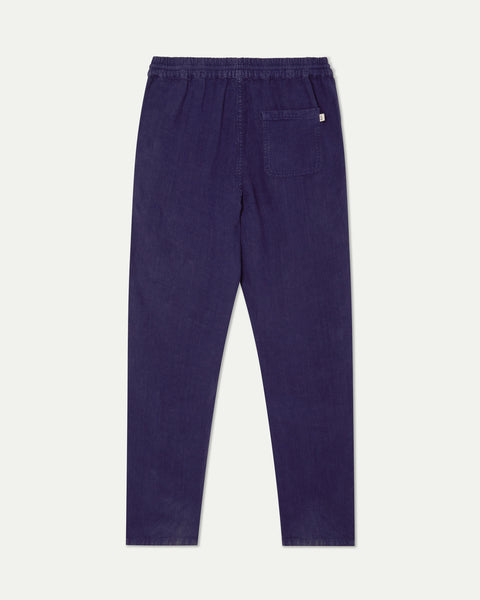 Lemos Beach Trousers Navy Linen