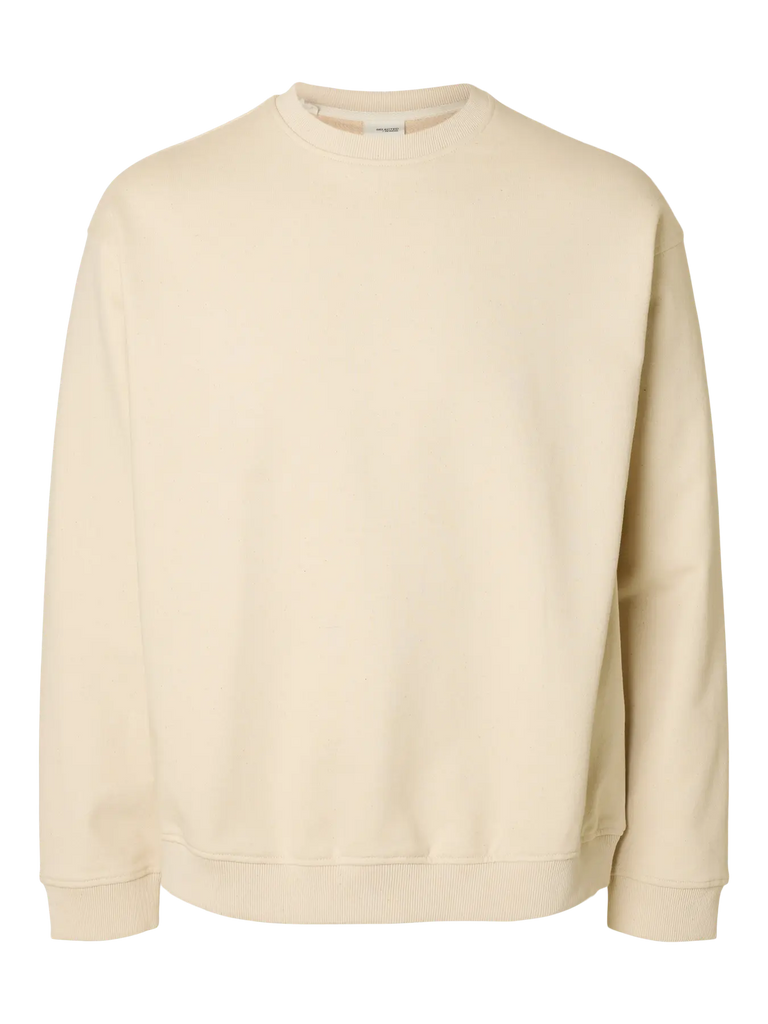 Alban Crew Neck Sweater Raw Cotton