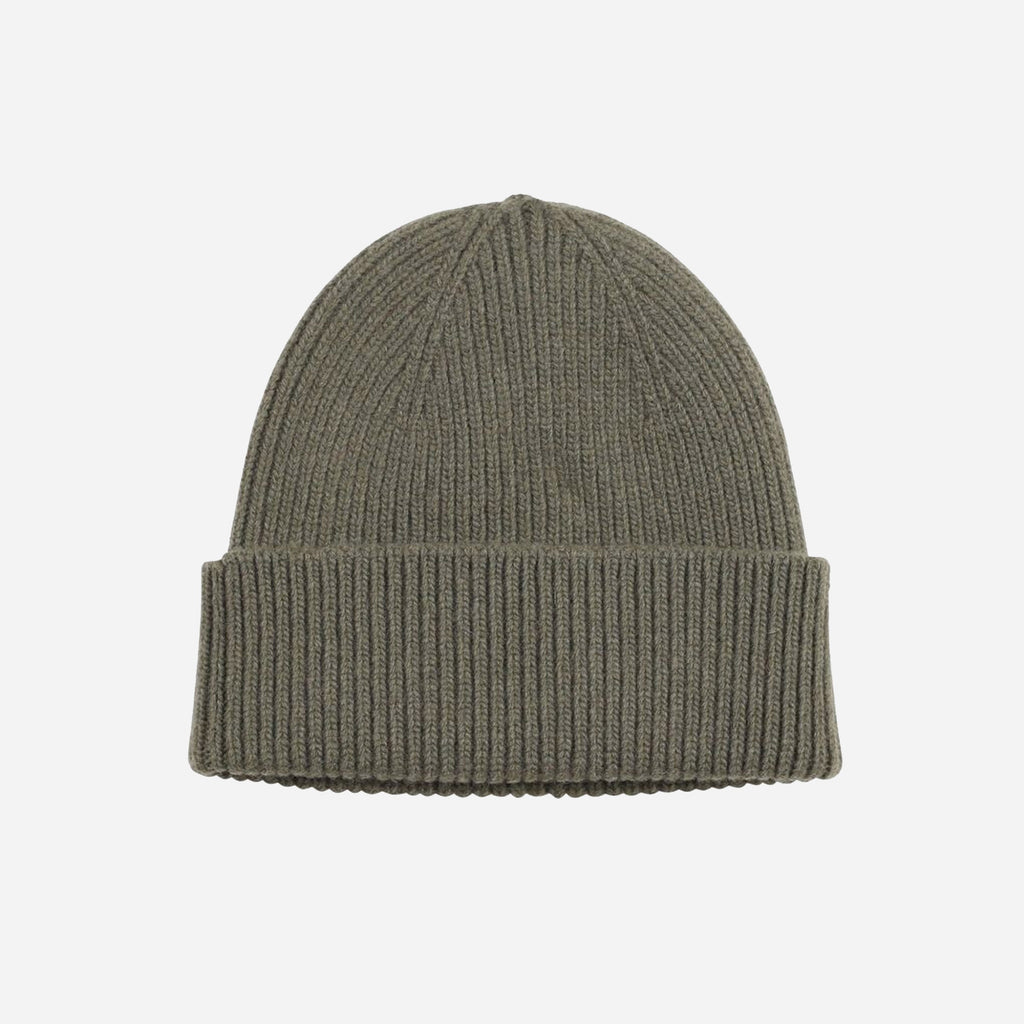 Merino Wool Beanie Dusty Olive