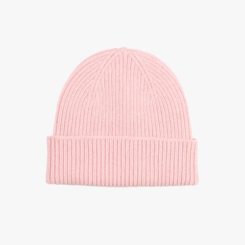 Merino Wool Beanie Faded Pink