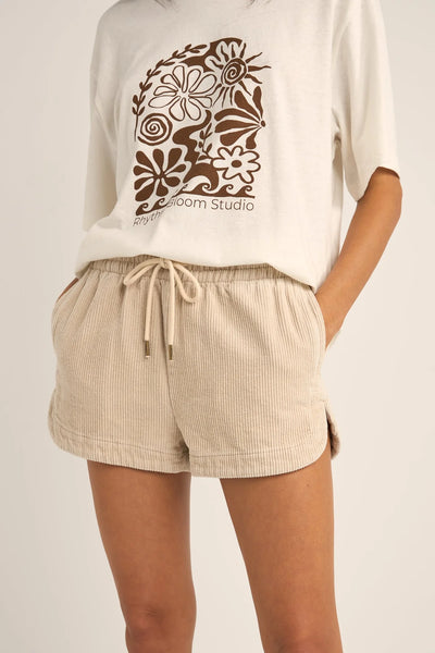 Mazzy Corduroy Short Sand