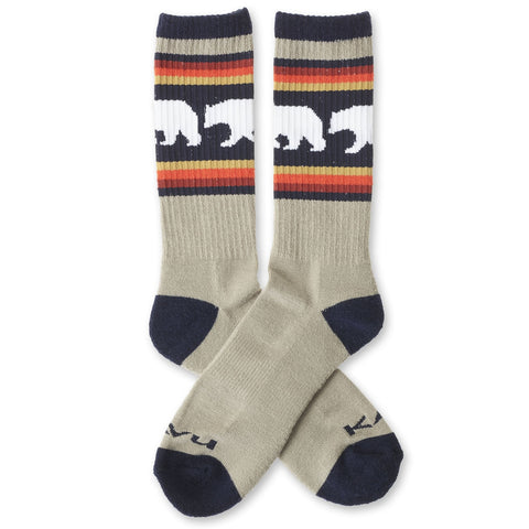 Kavu Moonwalk Socks Snow Bear