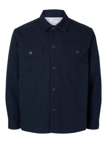 Canvas Workwear Overshirt Sky Captain