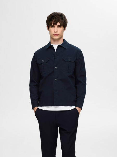 Canvas Workwear Overshirt Sky Captain