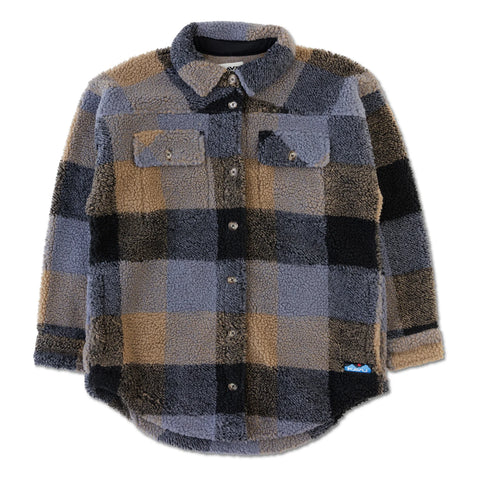 Northern Sky Fleece Shirt Jacket Nightshade Plaid