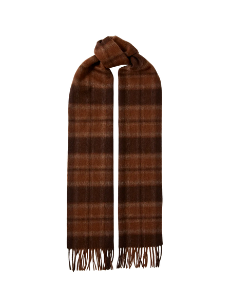 Tope Wool Check Scarf Soft Silt Tartan