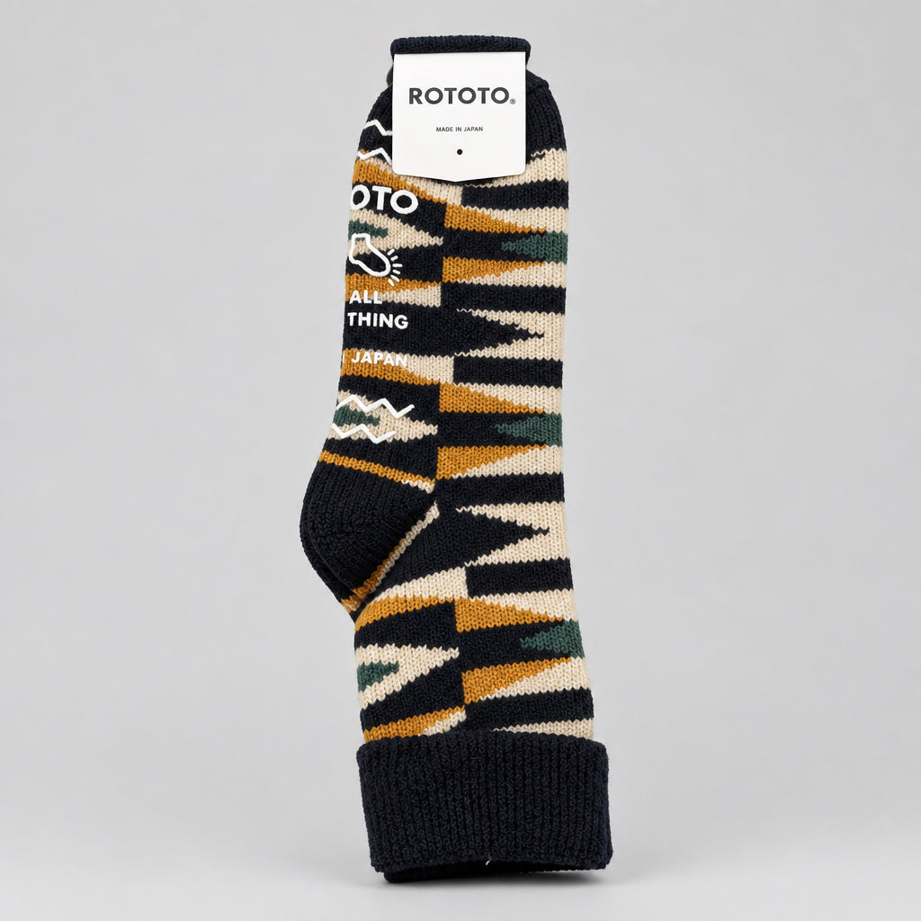 Merino Lambs Wool Room Socks Native Navy