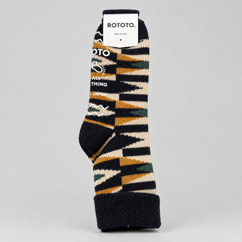Merino Lambs Wool Room Socks Native Navy