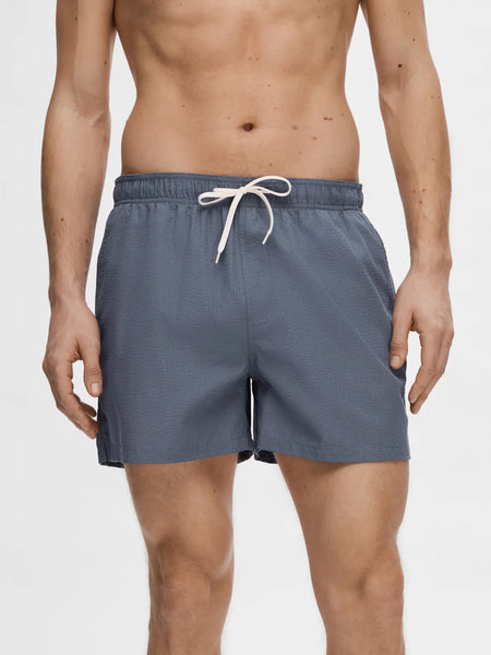 Cooper Seersucker Swimshort Bering Sea