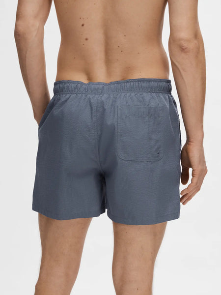 Cooper Seersucker Swimshort Bering Sea