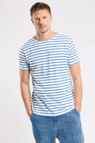 Heritage Striped Shirt Blanc / Dark Blue