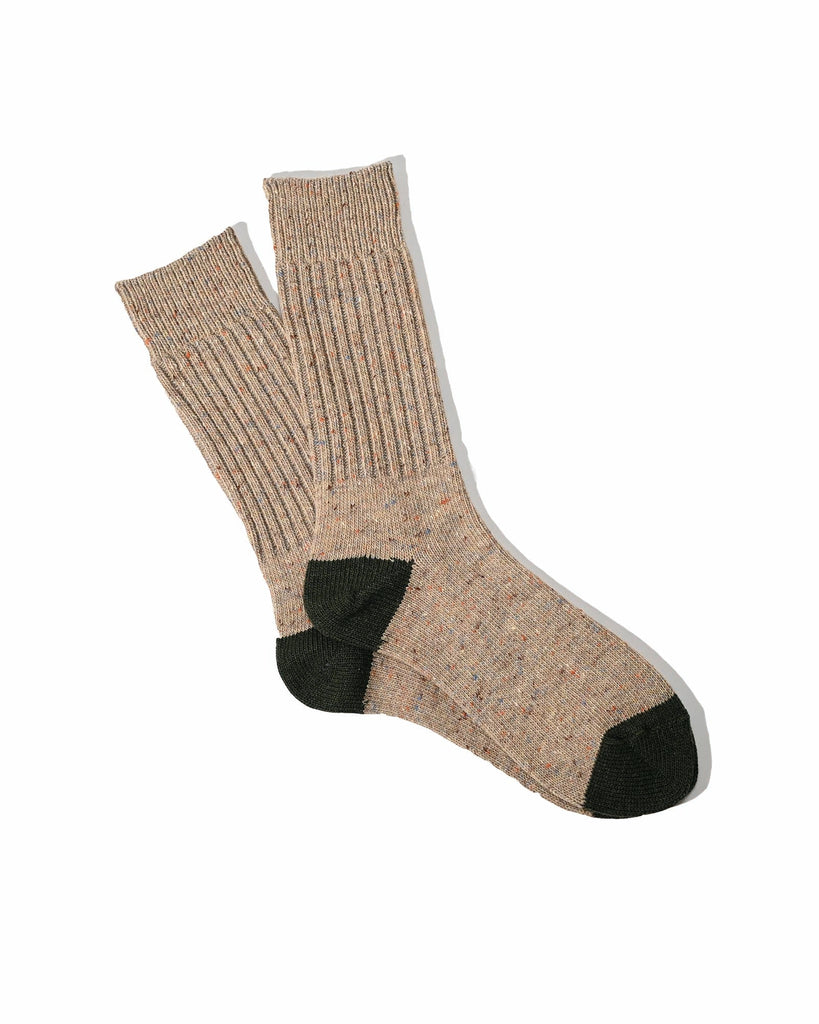 Tweed Nep Crew Beige