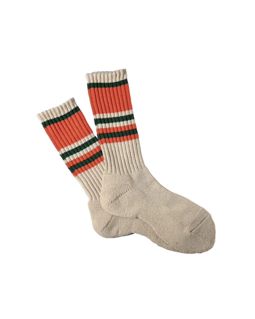 Hemp Random Line Pile Crew Orange