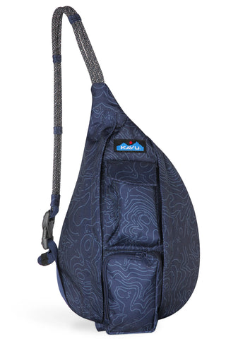 Mini Rope Sling Bag Navy Topo