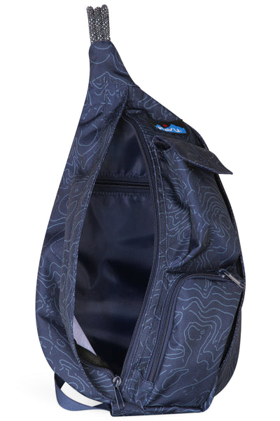 Mini Rope Sling Bag Navy Topo