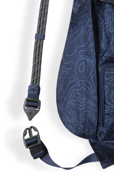 Mini Rope Sling Bag Navy Topo