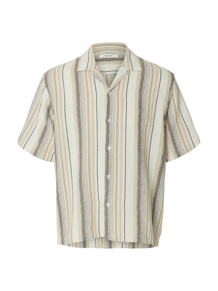 Cal Resort Shirt Egret Brown Multi