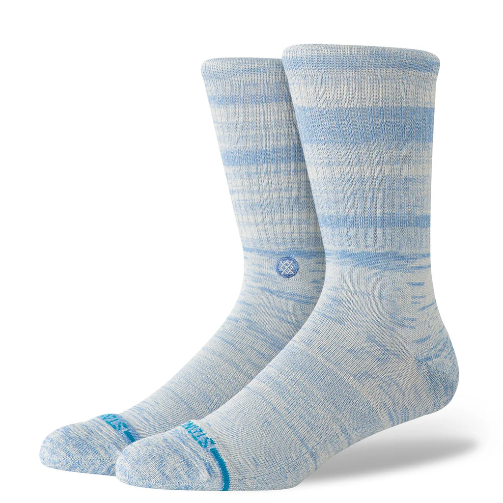 Marled Crew Grey Blue
