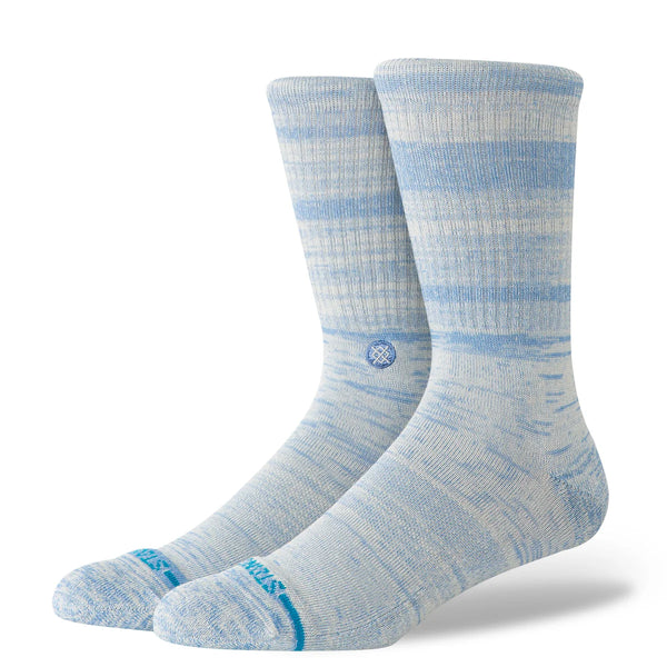 Marled Crew Grey Blue