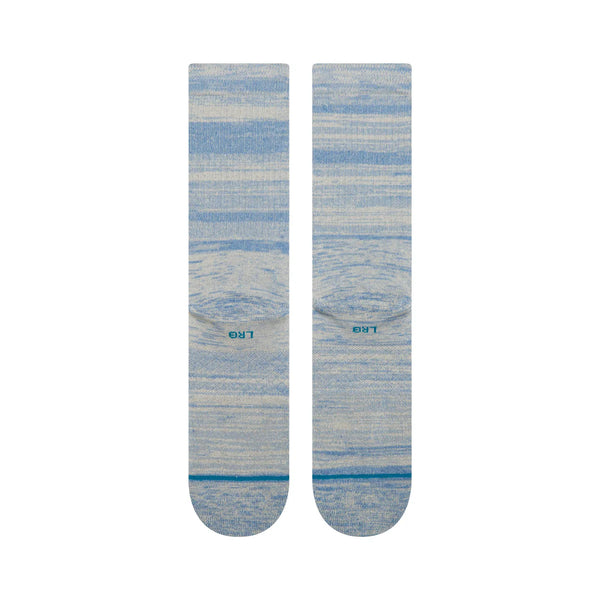 Marled Crew Grey Blue