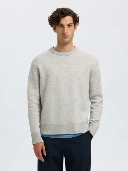 Arne Knit Crew Neck Light Melange
