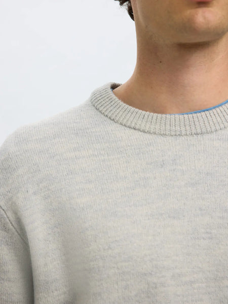 Arne Knit Crew Neck Light Melange