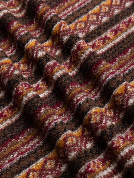 Junction Sweat In Umber Knitted Fairisle