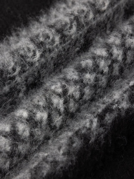 Junction Crew Black Fairisle Fleece