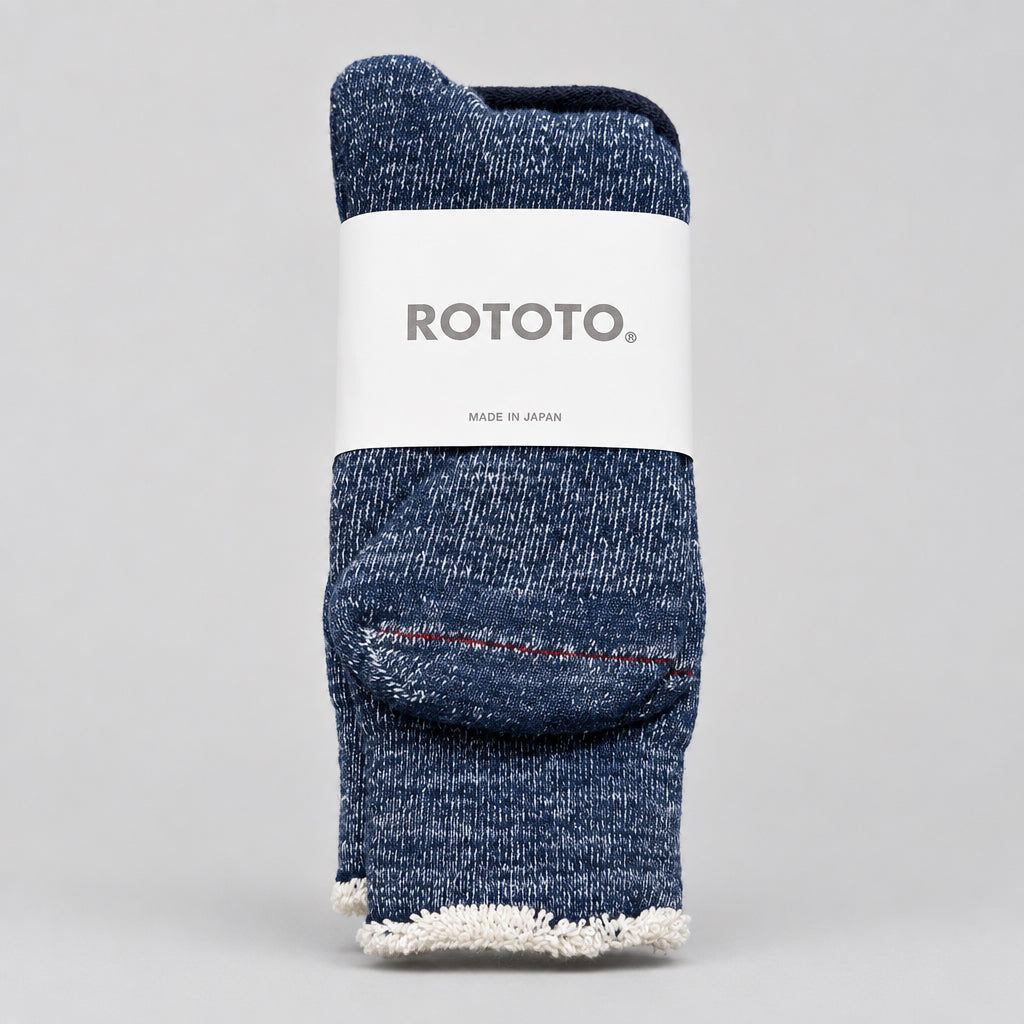 Double Face Crew Socks Deep Ocean