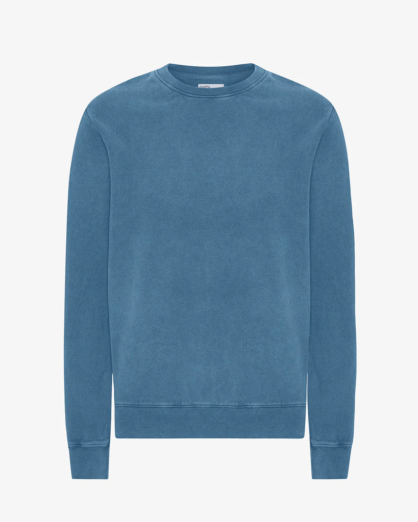 Classic Organic Crew Faded Indigo