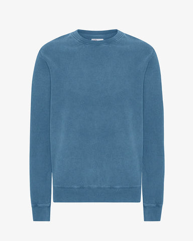 Classic Organic Crew Faded Indigo