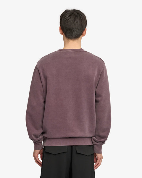 Organic Oversized Crew Faded Grape